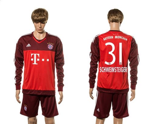Bayern Munchen #31 Schweinsteiger Goalkeeper Long Sleeves Soccer Club Jersey